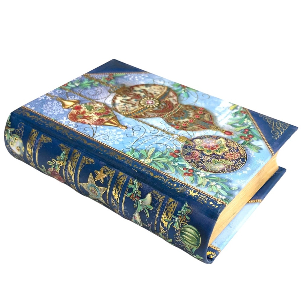 Punch Studio Christmas Ornaments Gift Card Decorative Book Box (46449)